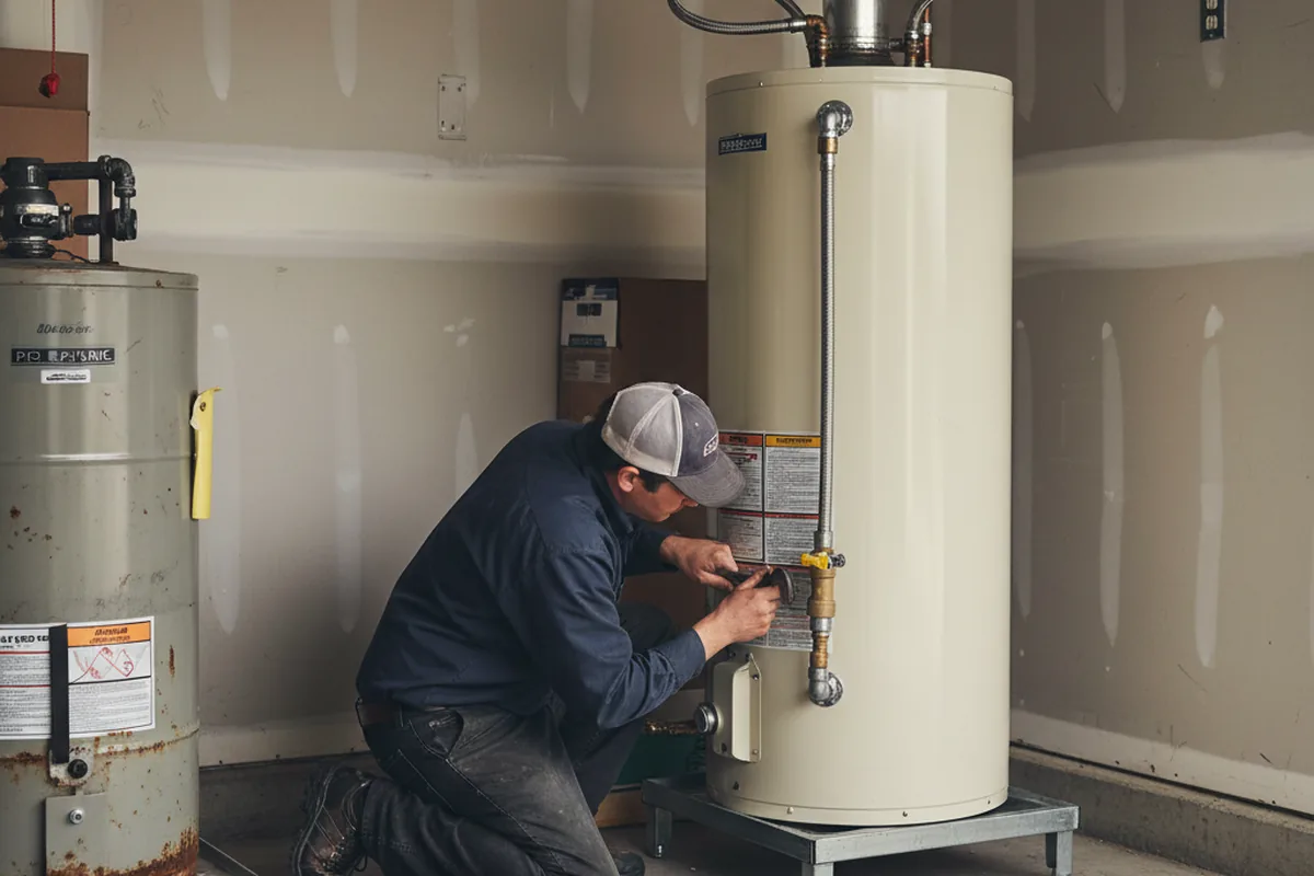 Water heater and shutoff valve replacement in Carson City